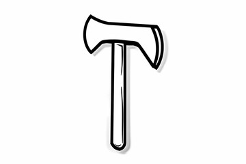 Printable coloring page featuring detailed outline of hand tools