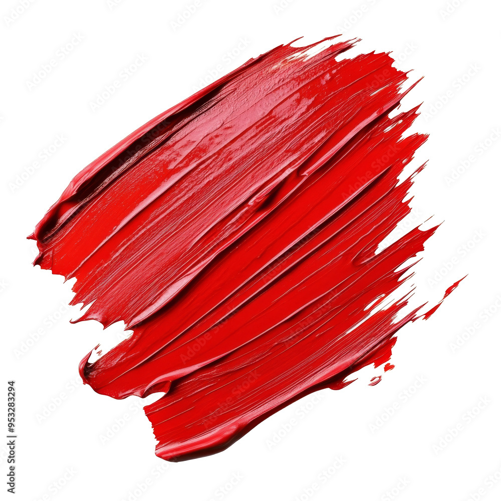 Poster a vibrant array of red paint smeared across a transparent background, ideal for artistic inspiration