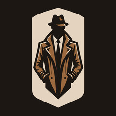 Collection of men's fashionable menswear suit icon, logo

