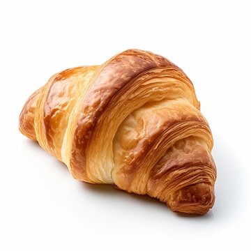 recommend clip art: Photo of freshly baked croissants with flaky dough and a golden crust, perfect for a gourmet breakfast.