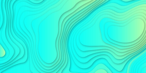 Abstract colorful gradient papercut pattern background design .3d wave paper texture vector illustration .seamless fabric waves lines backdrop .Beautiful modern Papercut style elegant fluid background