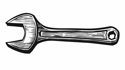 Fototapeta premium Hand tools coloring sheet with black-and-white outlines of common construction items, perfect for both kids and adults to enjoy.