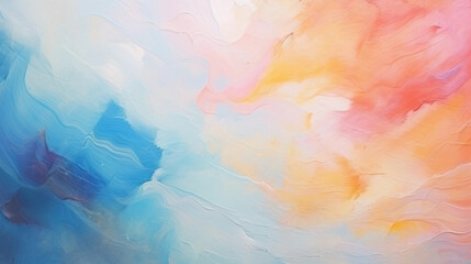 Hand drawn abstract artistic aesthetic oil painting