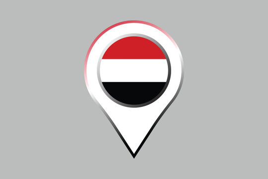 recommend clip art: Yemen flag with Yemen location sign, Yemen national flag, Yemen flag vector illustration
                    
