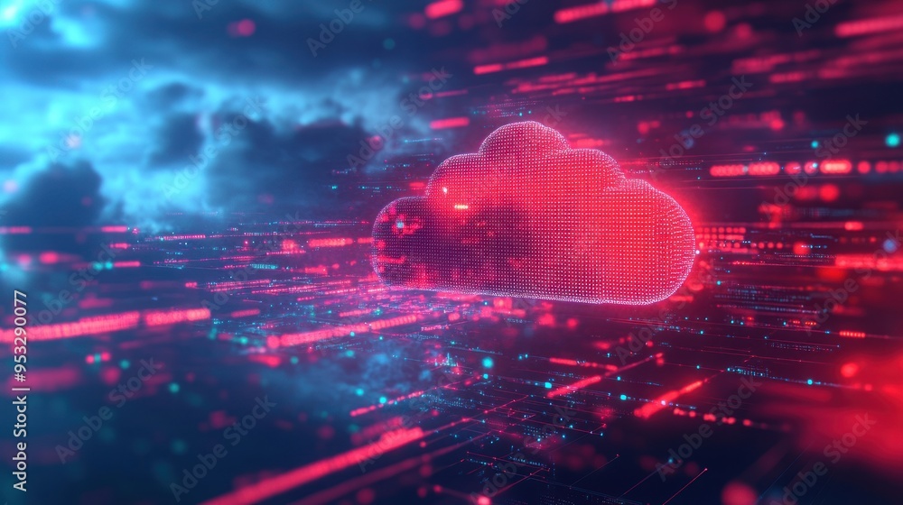 Aufkleber cloud computing: the future of data storage