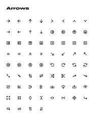 Kamao Icon – Brutalist icon set style_Arrows