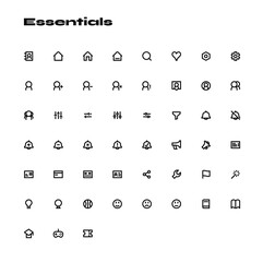Kamao Icon &ndash; Brutalist icon set style_Essentials