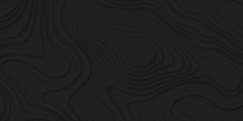 Abstract black color papercut pattern background design .3d wave paper texture vector illustration .seamless fabric waves lines backdrop .Beautiful modern Papercut style elegant fluid background.