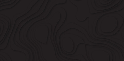 Abstract black color papercut pattern background design .3d wave paper texture vector illustration .seamless fabric waves lines backdrop .Beautiful modern Papercut style elegant fluid background.