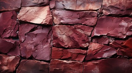 Naturalistic Red Stone Wall Texture with Subtle Lighting Effect