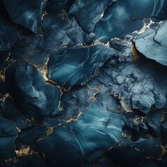 Fototapeta premium Smooth Surface Black and Dark Blue Marble Background Design