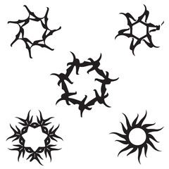 Sun icons vector design 