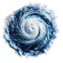 Fototapeta premium Hurricane object isolated on transparent png.