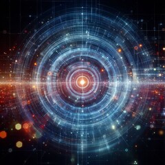 Obraz premium Digital backdround ideal for technological operations, neural networks, AI, data transmission and encryption, digital archives, audio and visual representations, scientific research 