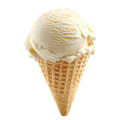 Ice cream object isolated on transparent png. 