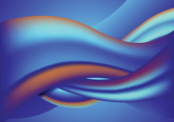 blue colored wave gradient background, vector eps 10