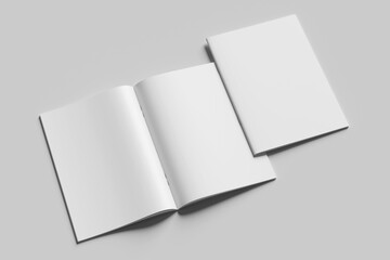 Blank magazine brochure for mockup