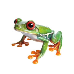 Obraz premium Mangrove Frog object isolated on transparent png. 