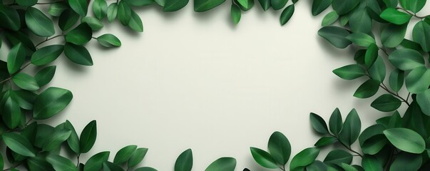 Fototapeta premium Ecofriendly timeline made of leaves and branches, Visual timeline, Sustainable project management approach