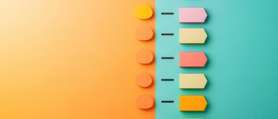 Retroinspired timeline with vintage colors and fonts, Project management timeline, Nostalgic take on modern project planning