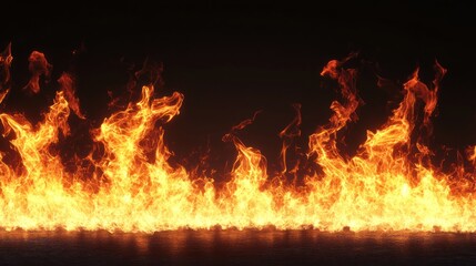 Fiery Blaze: Abstract Flames