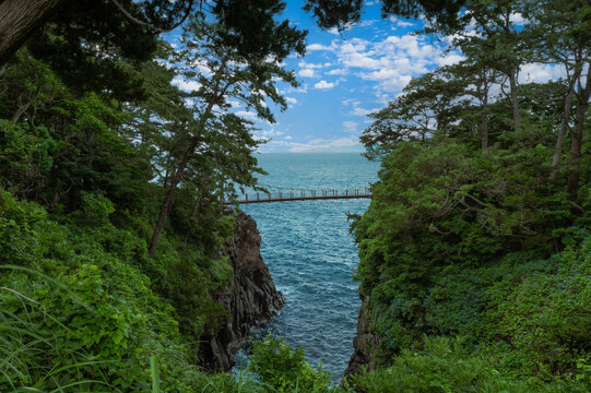 城ヶ崎海岸の吊り橋