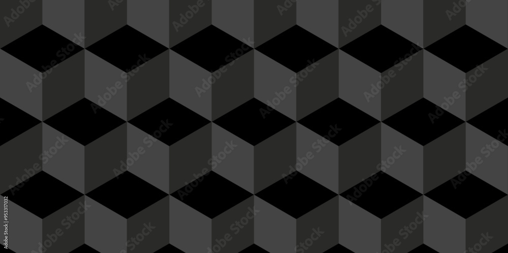Poster modern and minimal style cubic blank square seamless pattern. vector mosaic cube and tile illustrati