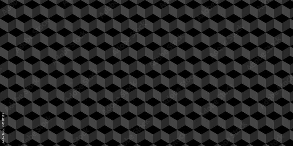 Poster modern and minimal style cubic blank square seamless pattern. vector mosaic cube and tile illustrati