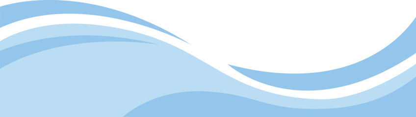 Modern Blue Sky Blue banner background. Graphic design banner pattern background template with dynamic wave shapes.