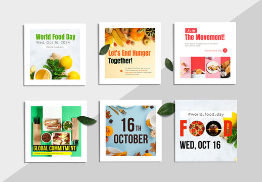 World Food Day Social Media Posts