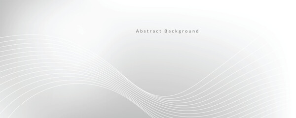 Abstract white wave background