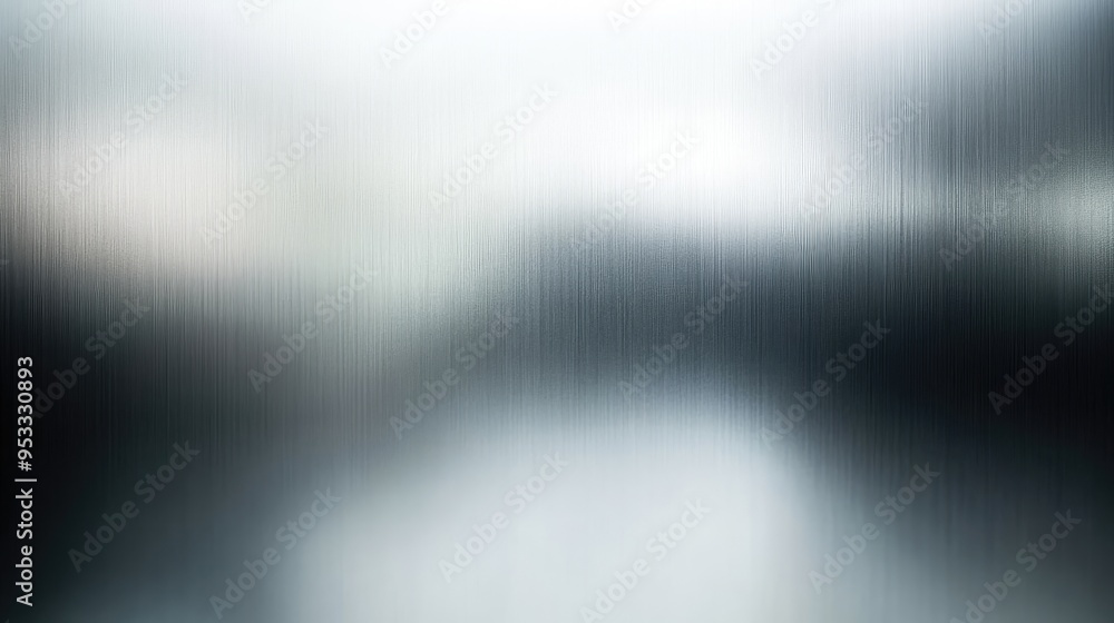 Poster abstract silver gradient background with a polished metal texture and soft highlights, adding a sens