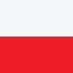 Flag of Poland vector illustration.
