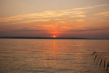 sunset on the beach