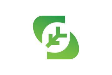 abstract creative letter s logo template design 
