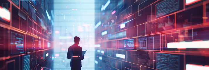Flowchart, the process of transition from paper to digital document flow.