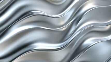 Elegant silver gradient with a smooth metallic surface and subtle waves, perfect for luxury invitations and corporate branding