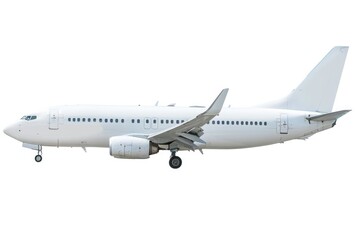 A commercial airliner soaring through a bright and clear sky