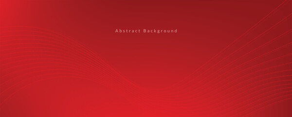 Obraz premium Abstract red wave background