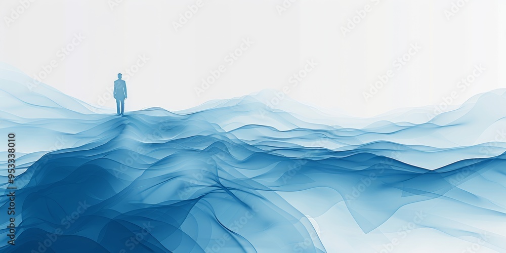 Wall mural a web banner graphic for a business consultancy, it should have a clean and modern design with shade
