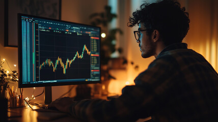 candlestick charts and stock market data,