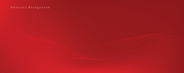 Abstract red wave background
