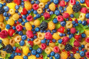Fototapeta premium A close-up shot of a cluster of ripe berries
