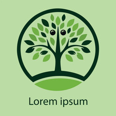 Obraz premium Natural tree logo design