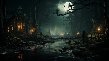 Cool mystic forrest wallpaper.