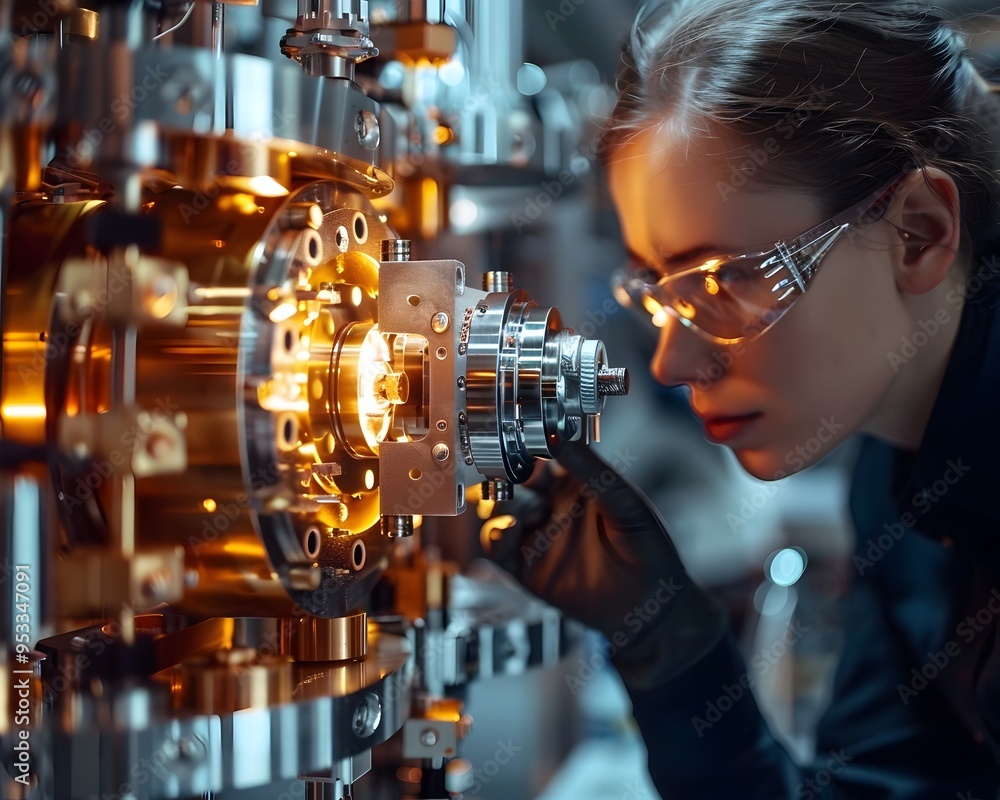 Aufkleber quantum computing hardware assembly engineers crafting superconducting innovations