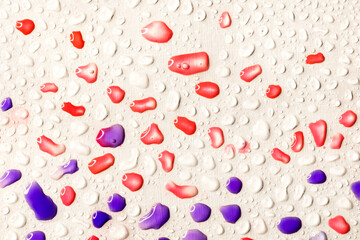Background with colorful water drops