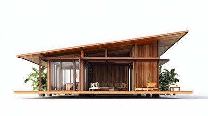 Peaceful Wooden Cabin Nestled in Nature   Minimalist Architectural Retreat