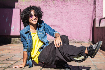 young man dancing on the street urban dance