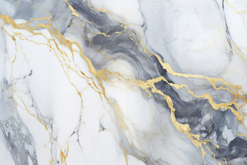 Fototapeta premium Processed collage of white and gold marble texture. Background for banner, backdrop or texture